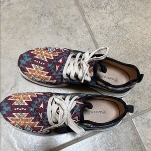 Ariat tennis shoes with Aztec print